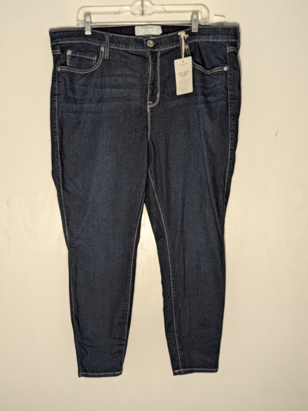 NWT Torrid Sky High Skinny Jeans Dark Wash Plus Size 18S